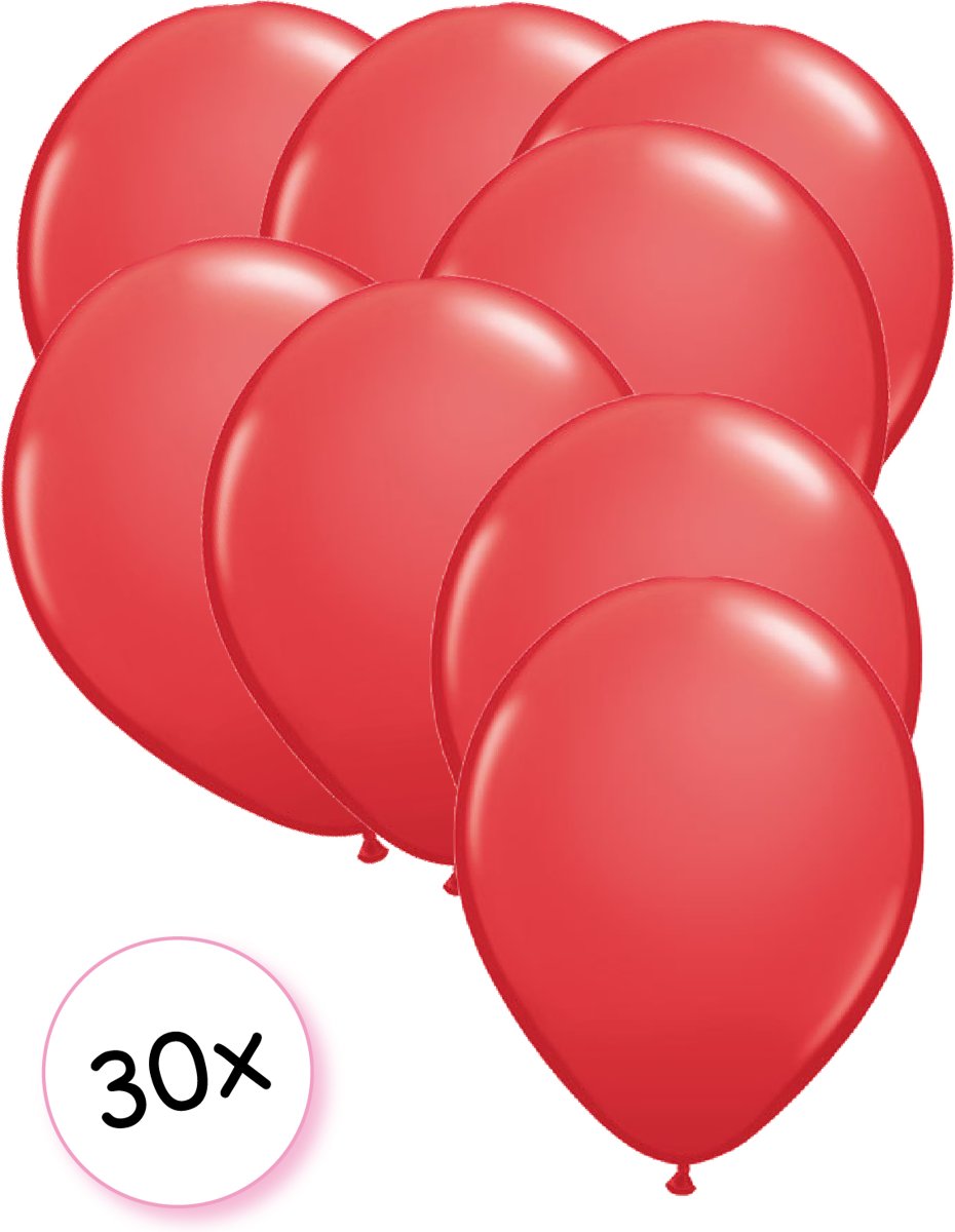 Ballonnen Rood 30 stuks 27 cm